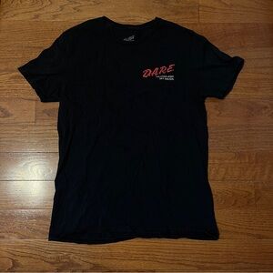 DARE Black Graphic Men's T-Shirt